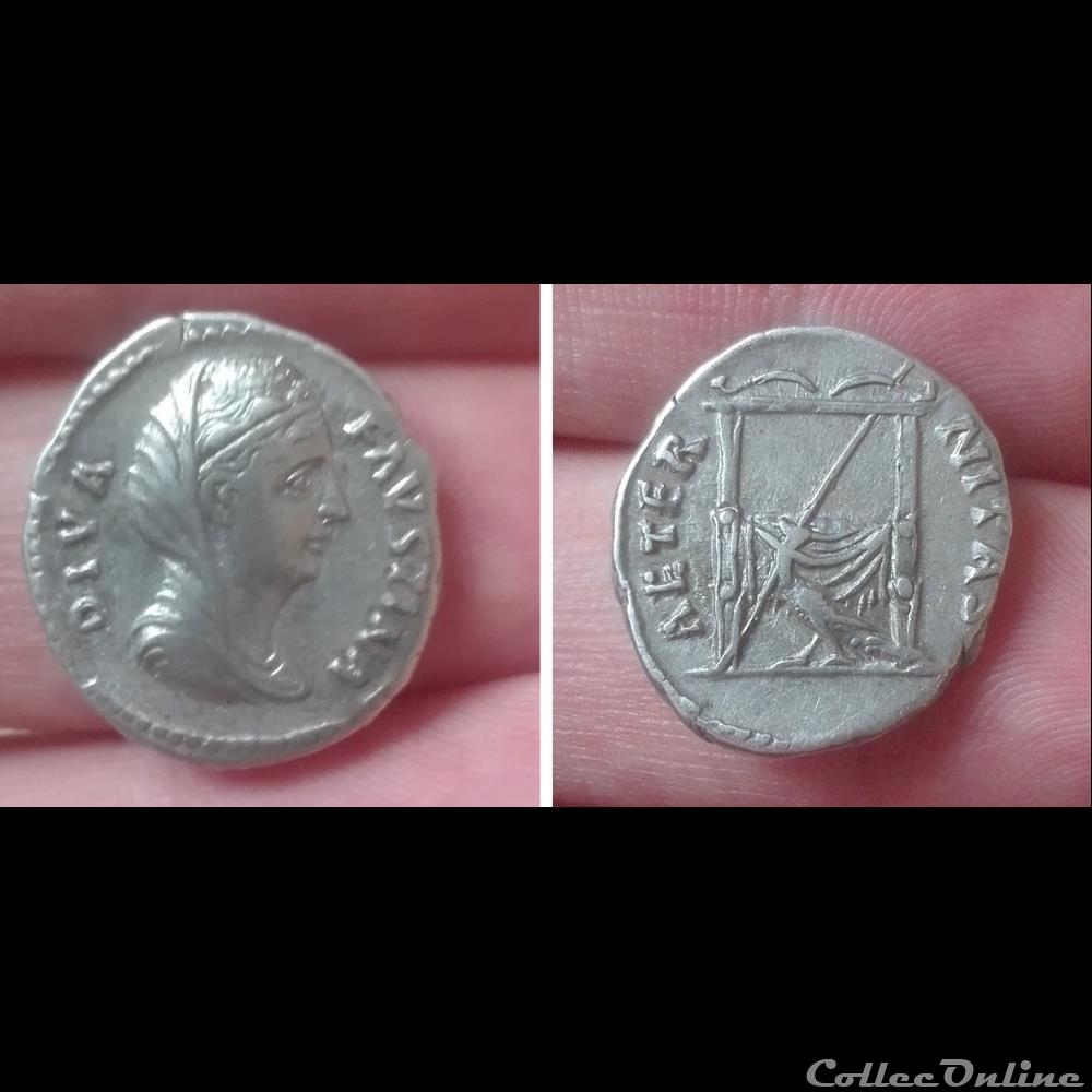 monnaie antique romaine diva favstina i