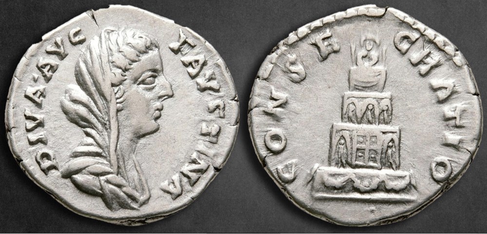 monnaies antiques romaines imperiales et republicaines diva favstina ii