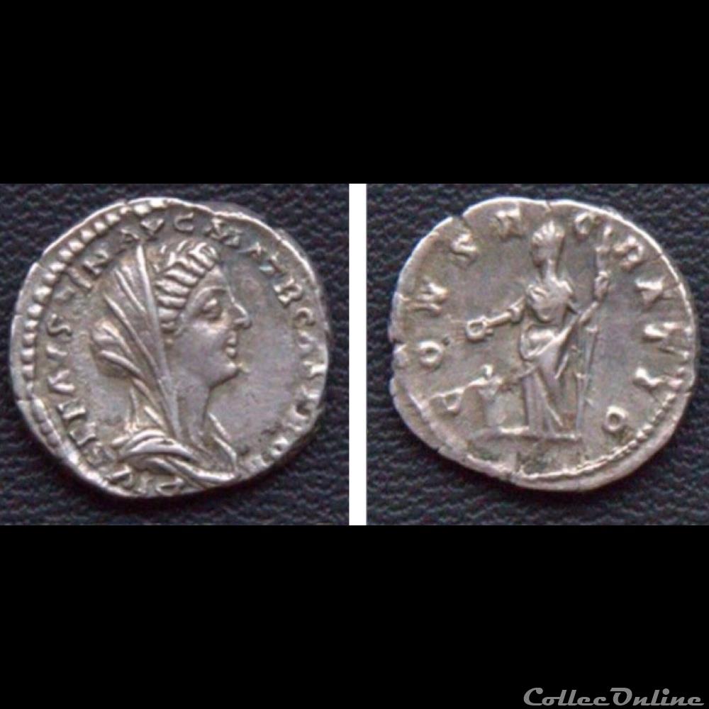 Diva Favstina II monnaie antique romaine diva favstina ii