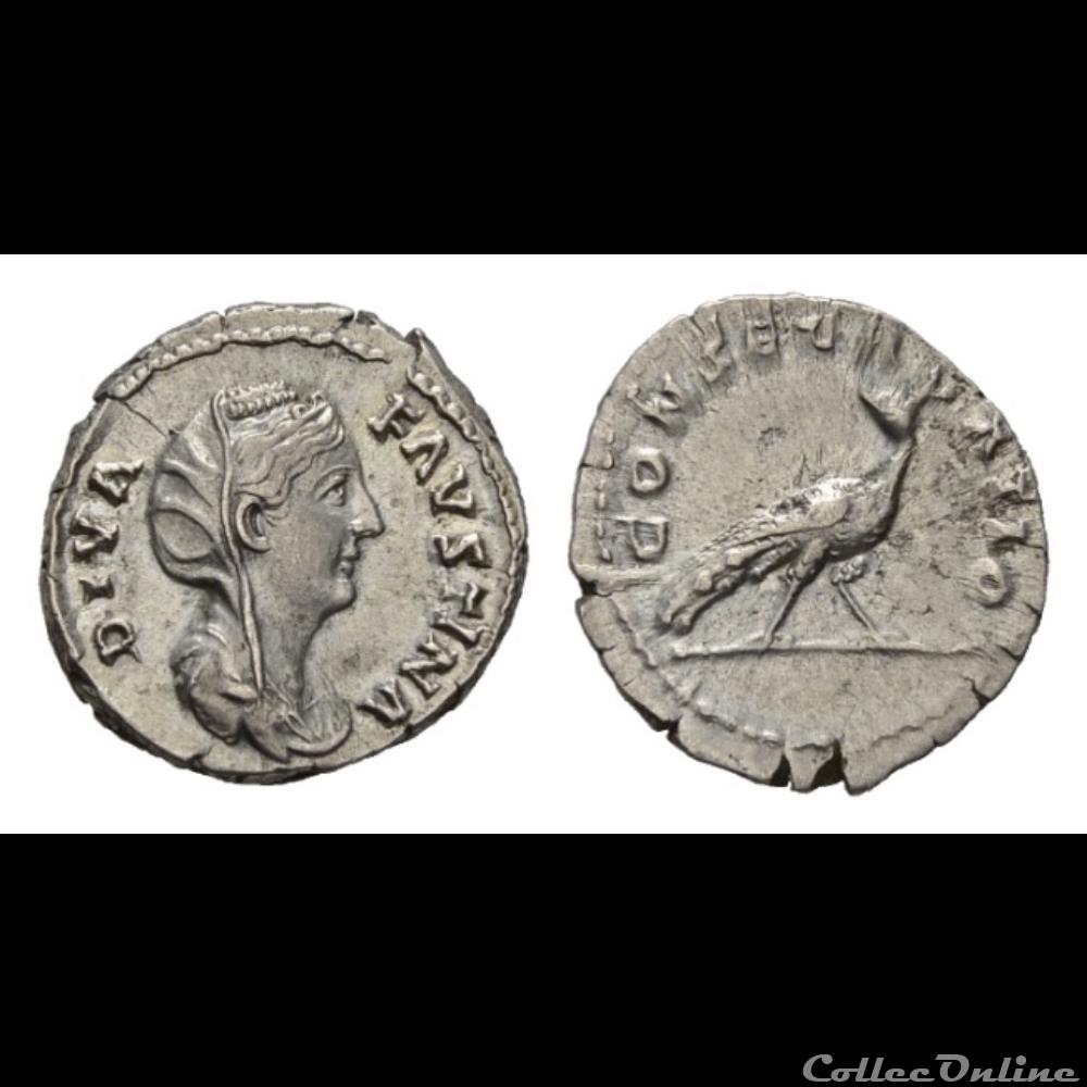 Diva Favstina I monnaie antique romaine diva favstina i