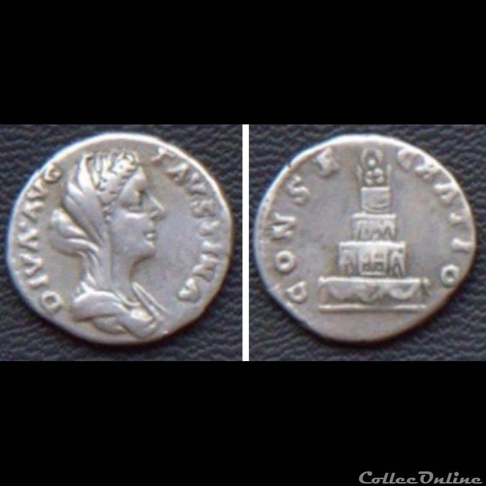 monnaies antiques romaines imperiales et republicaines diva favstina ii