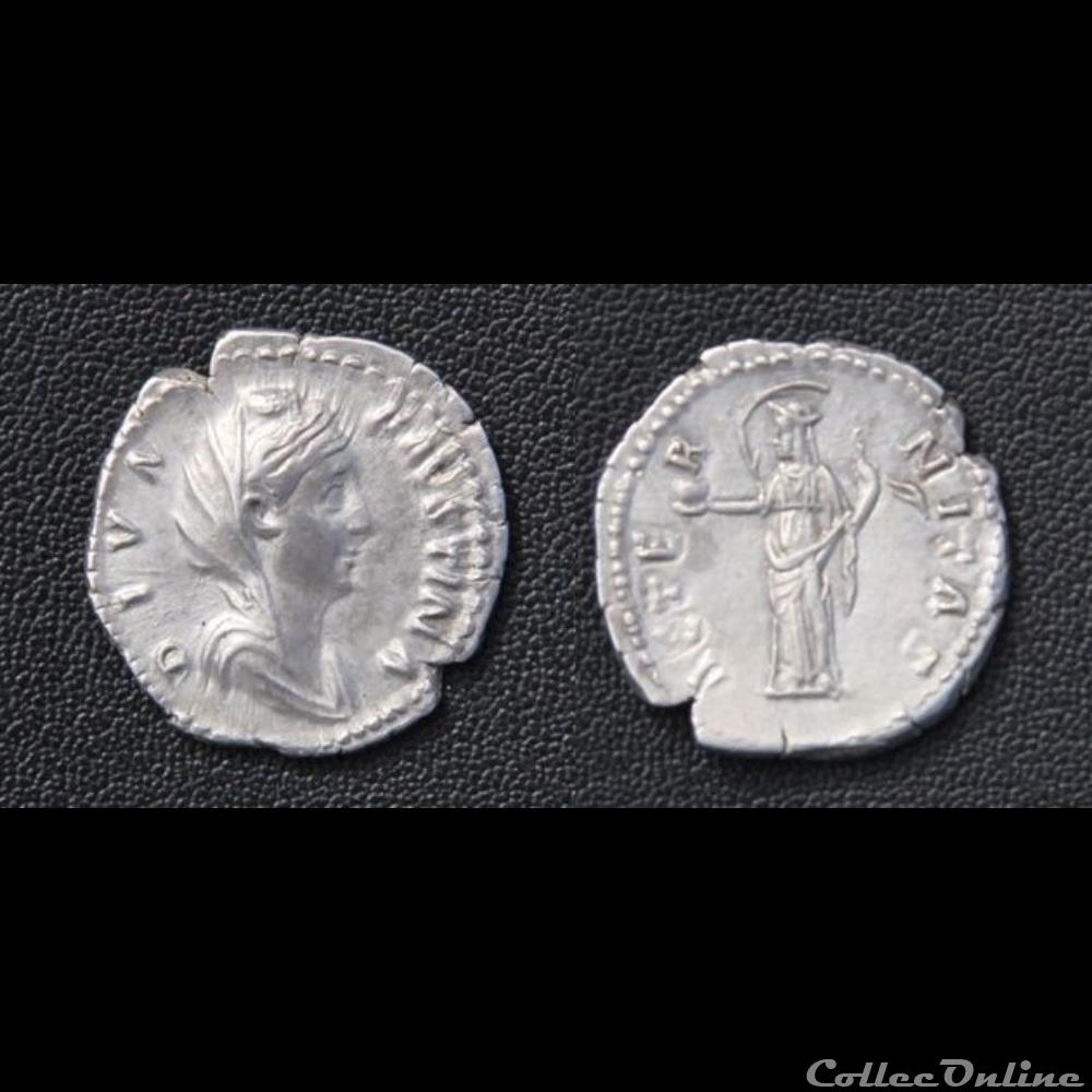 monnaie antique romaine diva favstina i