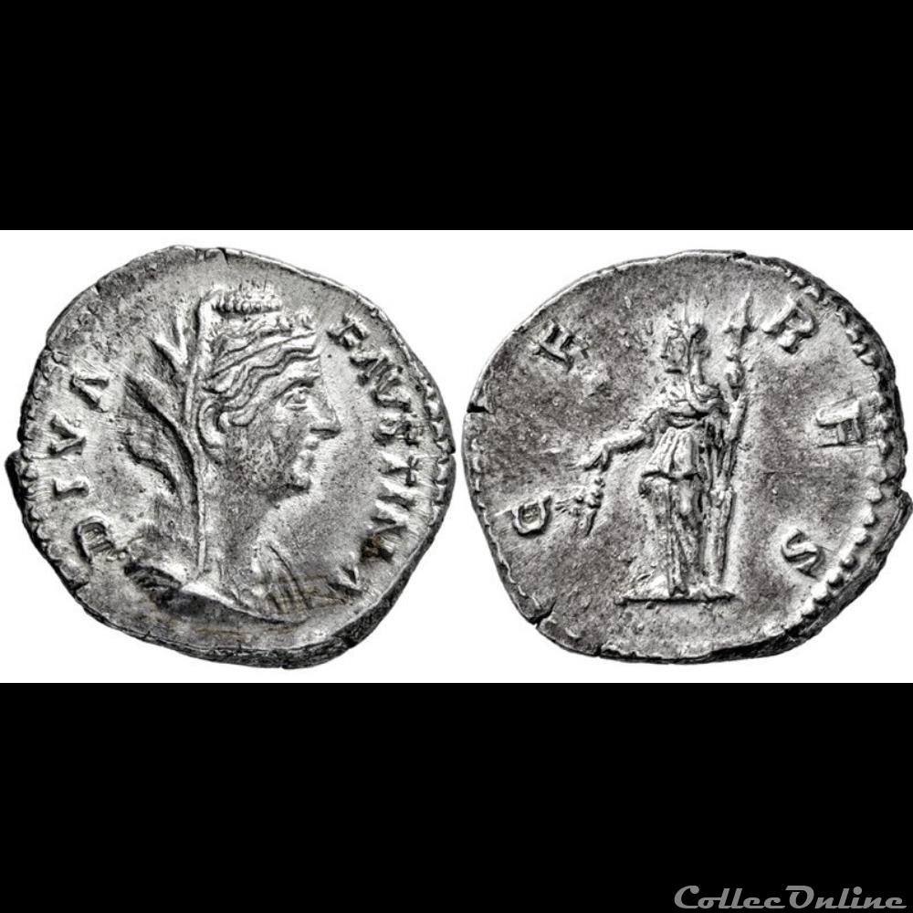 monnaie antique romaine diva favstina i