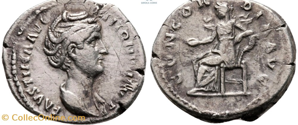 monnaies antiques romaines imperiales republicaines fautsina i lifetime issue