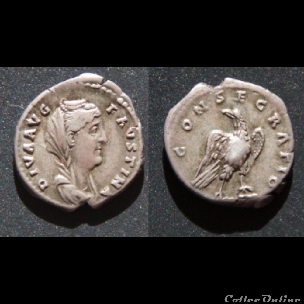 monnaie antique romaine diva favstina i