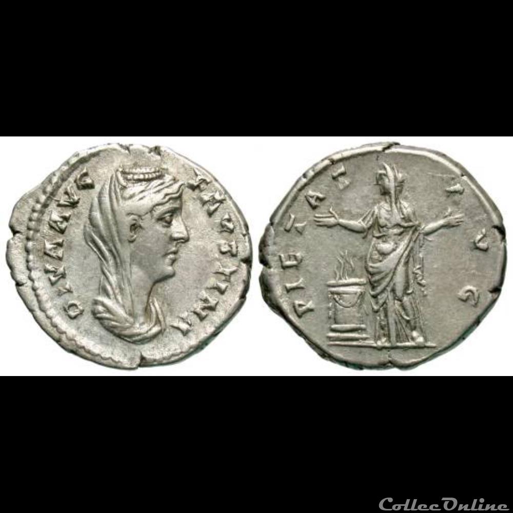 Diva Favstina I monnaie antique romaine diva favstina i