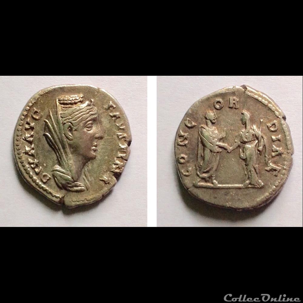 monnaie antique romaine diva favstina i