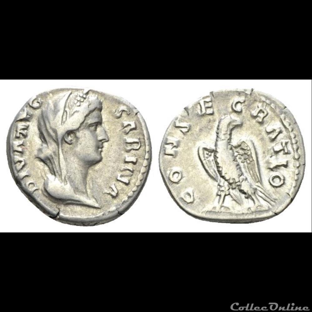 monnaies antiques romaines imperiales et republicaines diva sabina