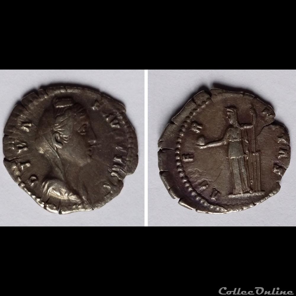 monnaie antique romaine diva favstina i