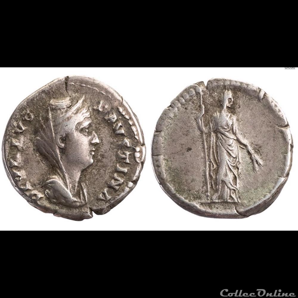 monnaie antique romaine diva favstina i