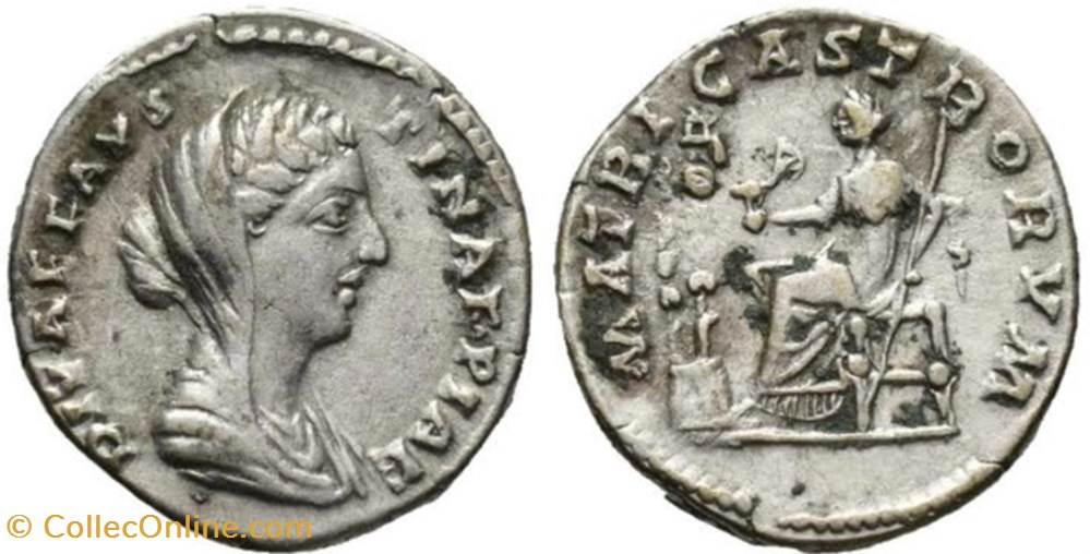 monnaies antiques romaines imperiales et republicaines diva favstina ii