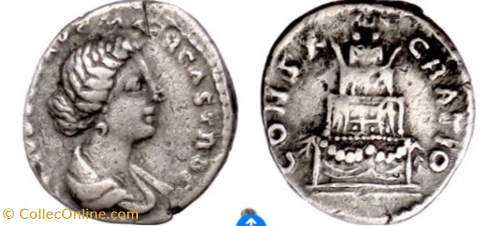 Diva Faustina II monnaies antiques romaines imperiales et republicaines diva faustina ii