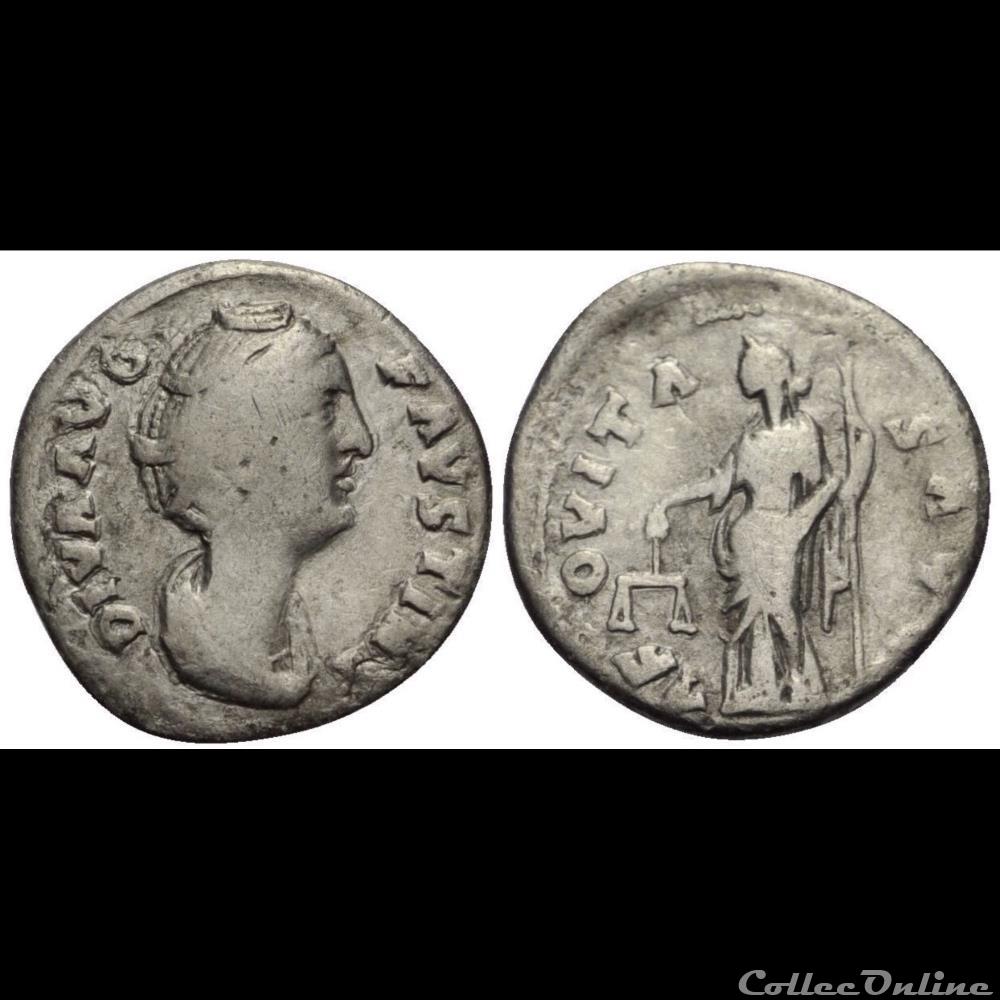 Diva Favstina I monnaie antique romaine diva favstina i