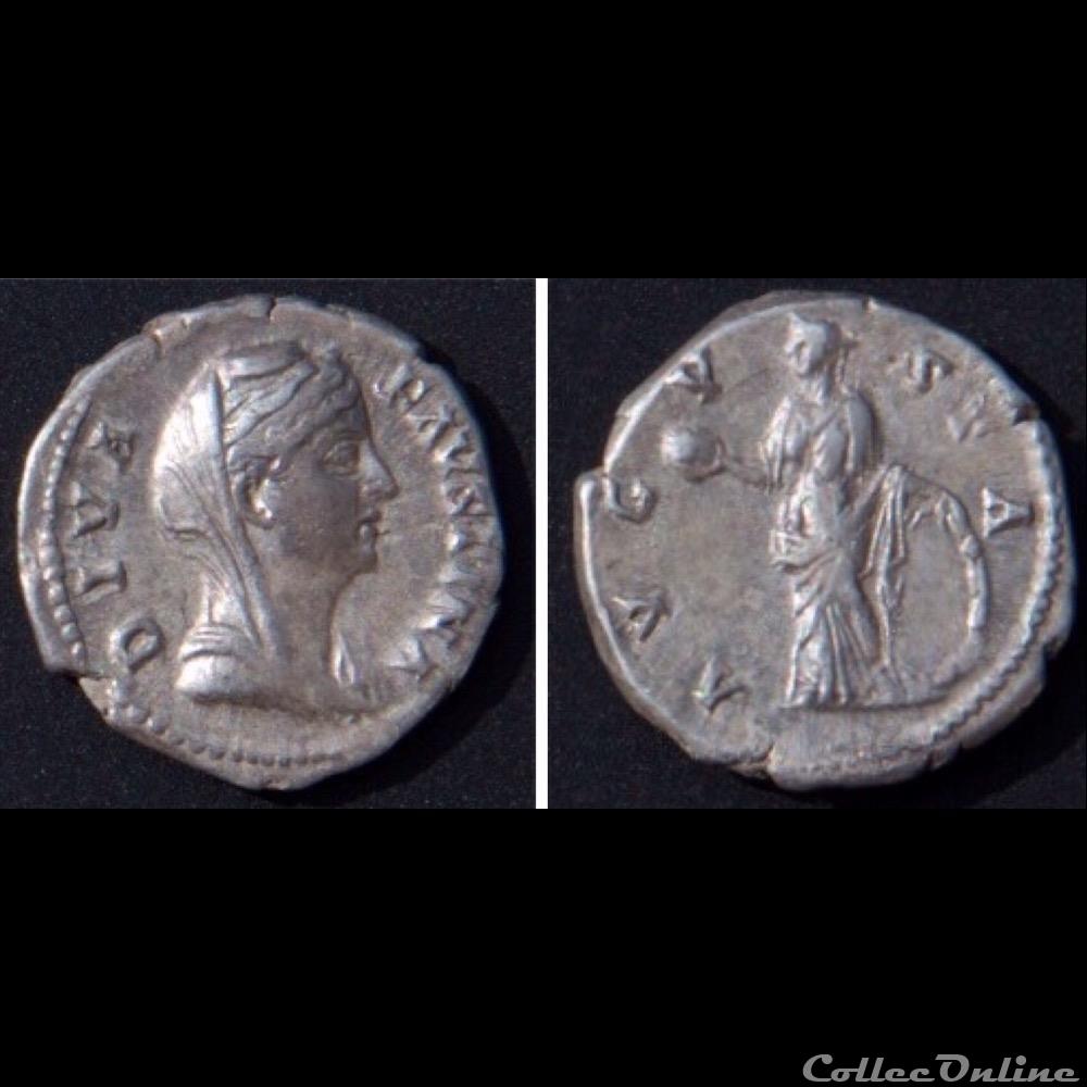 monnaie antique romaine diva favstina i