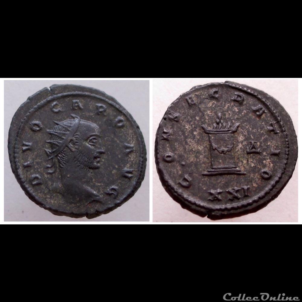 Divus Carus monnaie antique romaine divus carus