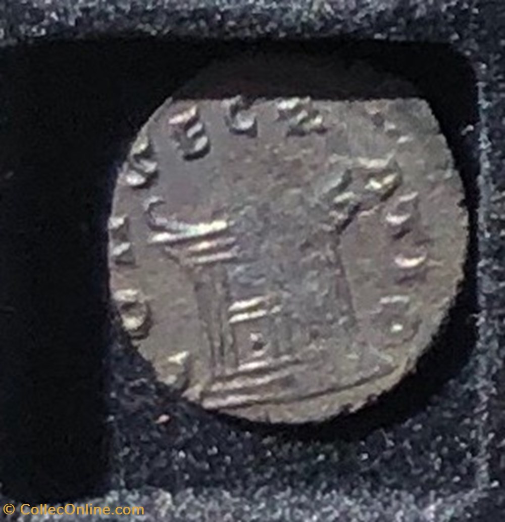 Valerianvs II - hybrid lifetime obverse/consecratio reverse monnaies antiques romaines imperiales republicaines valerianvs ii hybrid lifetime obverse consecratio reverse