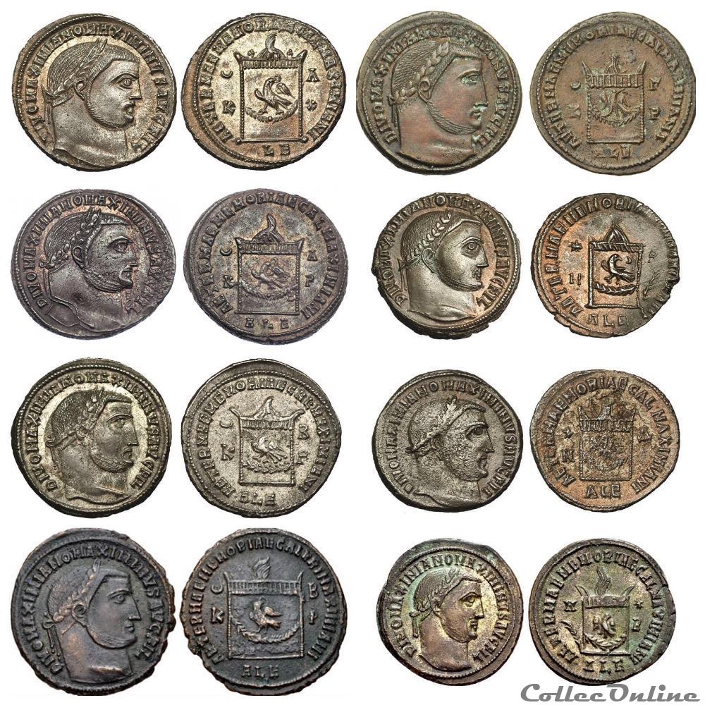 Divus Galerius from Alexandria, family picture! monnaies antiques romaines imperiales et republicaines divus galerius from alexandria family picture