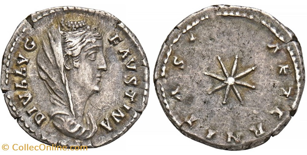 Diva Favstina I monnaies antiques romaines imperiales et republicaines diva favstina i