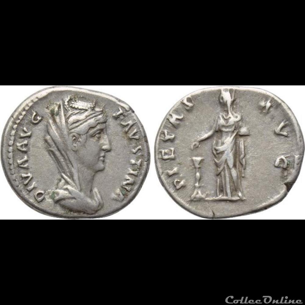 Diva Favstina I monnaie antique romaine diva favstina i