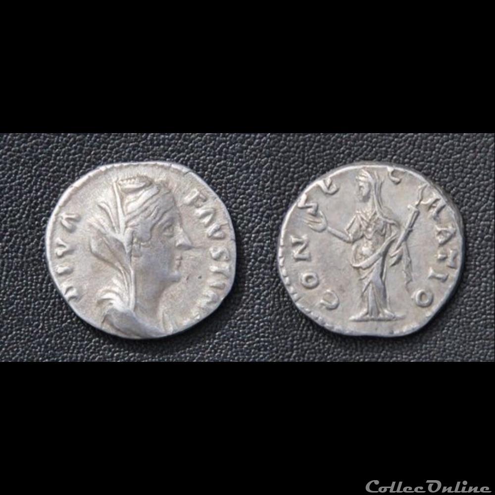 monnaie antique romaine diva favstina i