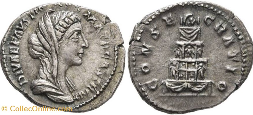 Diva Favstina II monnaies antiques romaines imperiales et republicaines diva favstina ii