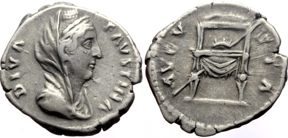 monnaies antiques romaines imperiales et republicaines diva favstina i
