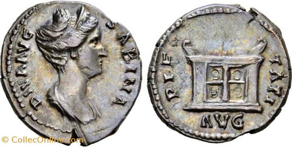 Diva Sabina monnaies antiques romaines imperiales et republicaines diva sabina