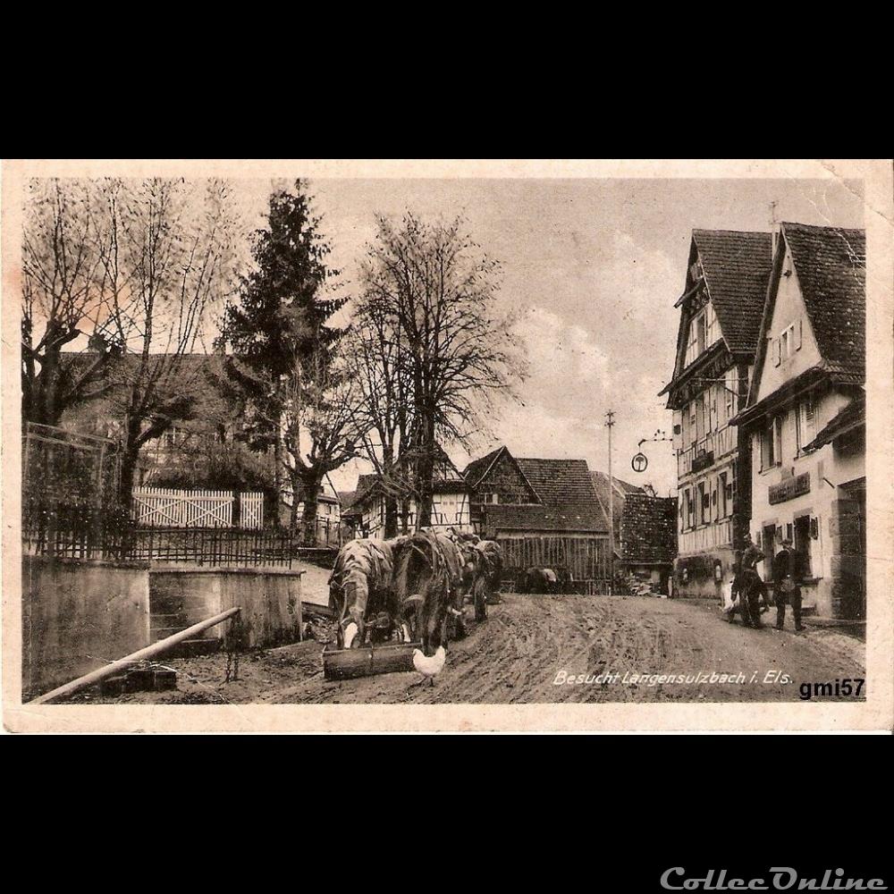 carte postale france alsace besucht langensulzbach i els