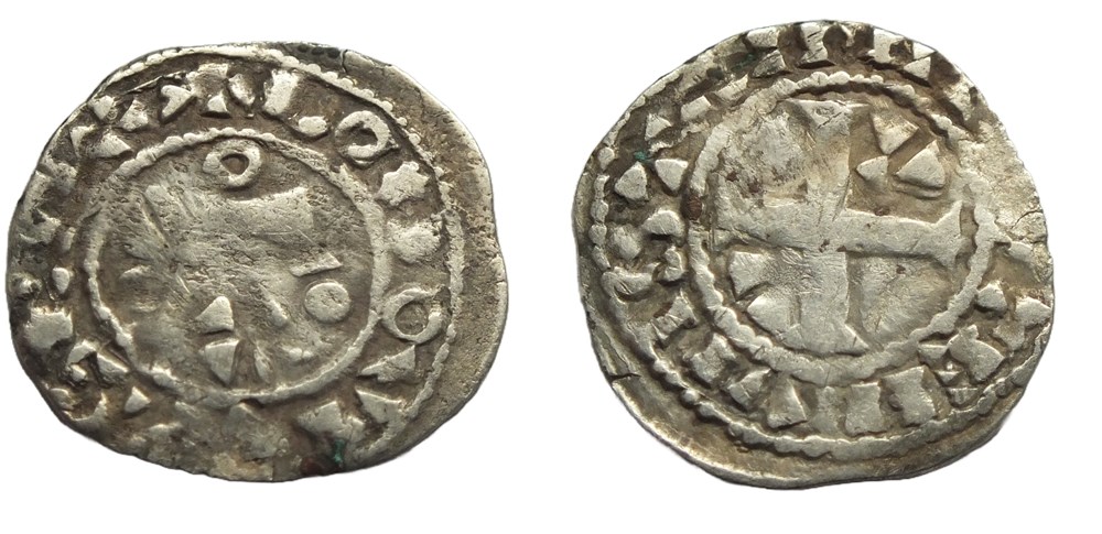 Louis VI - Denier Etampes 5ème type monnaies europe medievale france royales louis vi denier etampes 5eme type