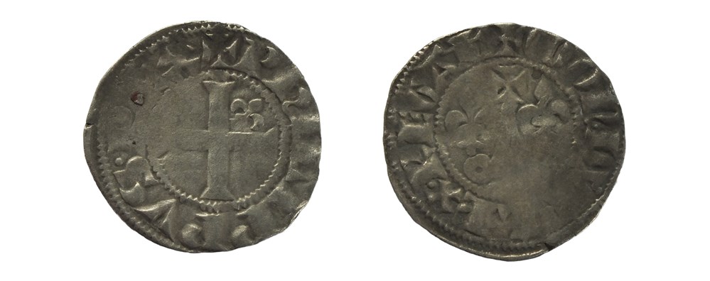 monnaies europe medievale a france royales philippe iv double tournois 1ere emission