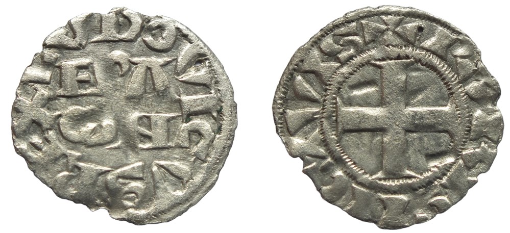 monnaies europe medievale france royales louis vii denier parisis 3eme type