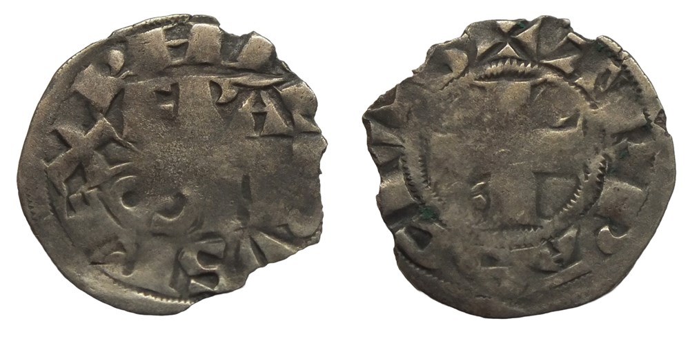 Philippe II - Denier Arras 2ème type monnaies europe medievale france royales philippe ii denier arras 2eme type