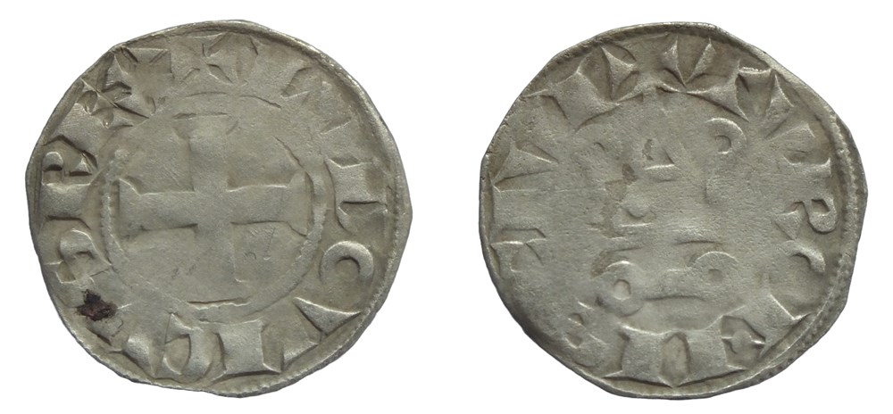 monnaies europe medievale a france royales louis viii denier tournois