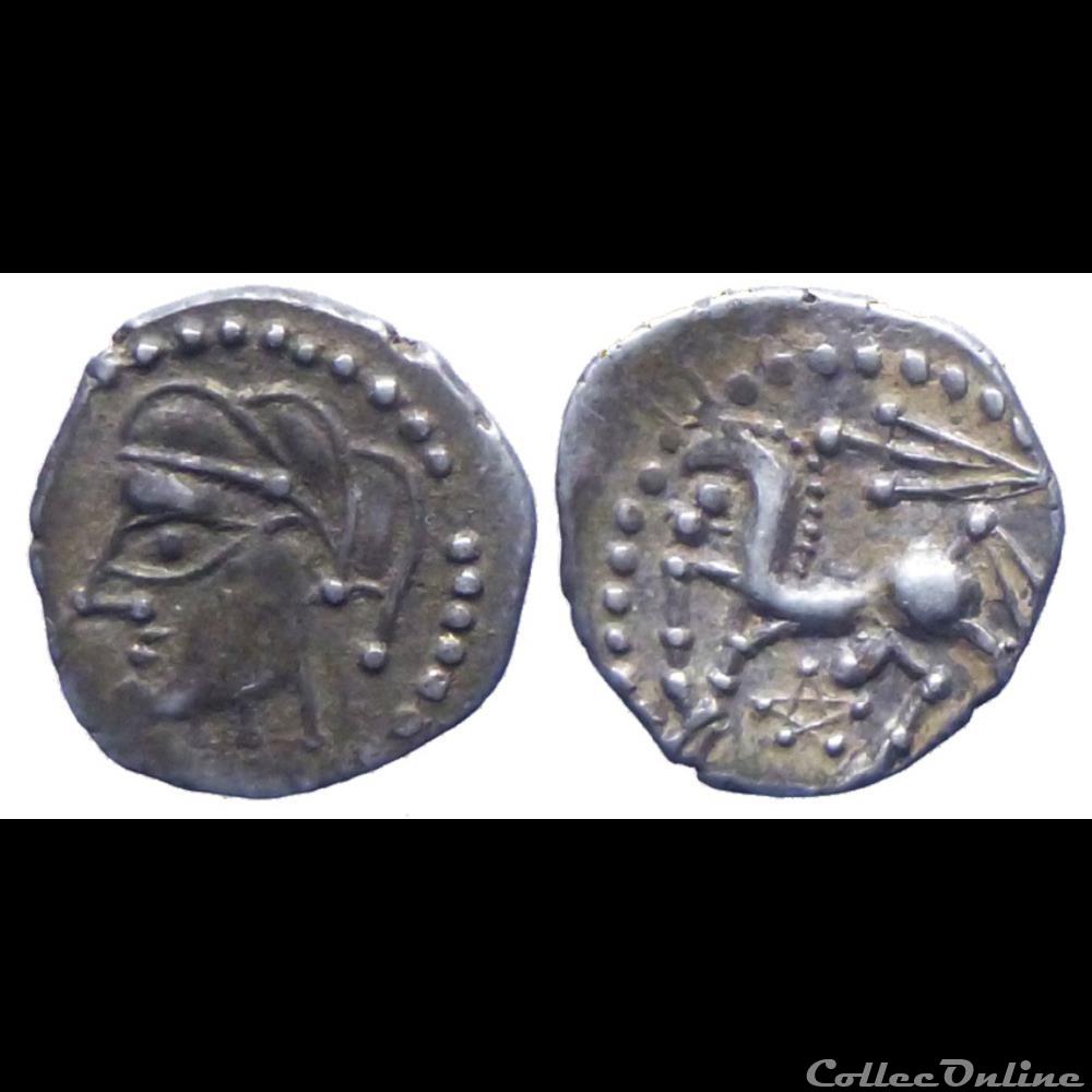 BITURIGES CUBI - Denier au glaive et au pentagramme monnaies antiques celtes bituriges cubi denier au glaive et au pentagramme