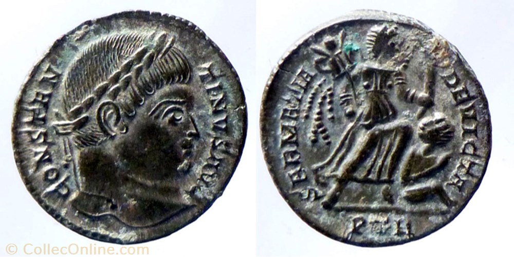 Constantin SARMATIA DEVICTA - Trier monnaie antique av jc ap romaine constantin sarmatia devicta trier