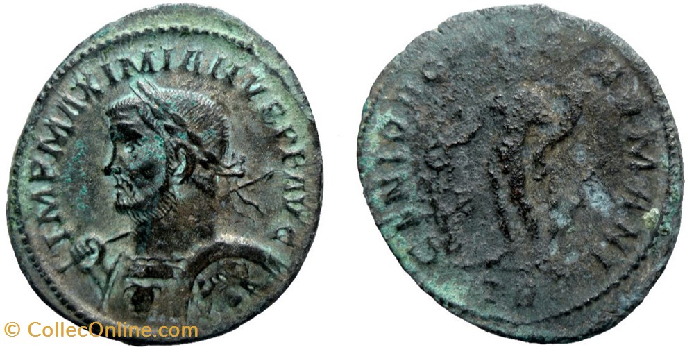 Maximien Hercule - Follis - Trier monnaies antiques av jc ap romaines republicaines imperiales maximien hercule follis trier