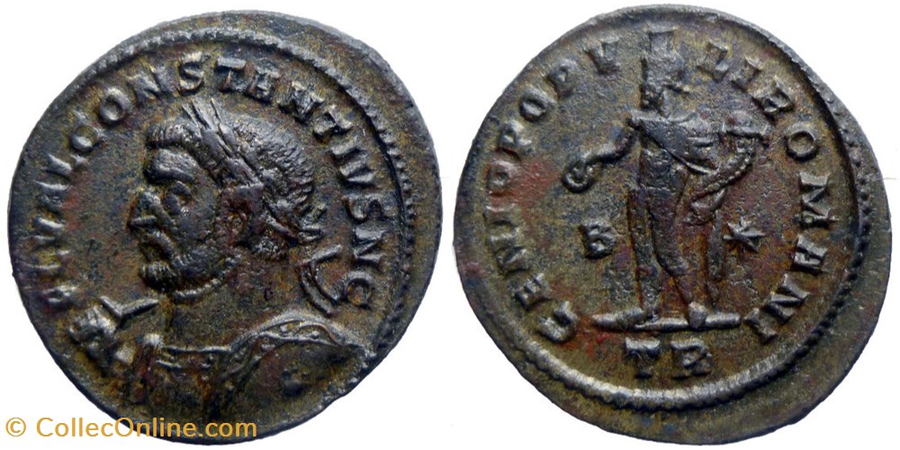 Constantius I - Follis - Trier monnaies antiques av jc ap romaines republicaines imperiales constantius i follis trier