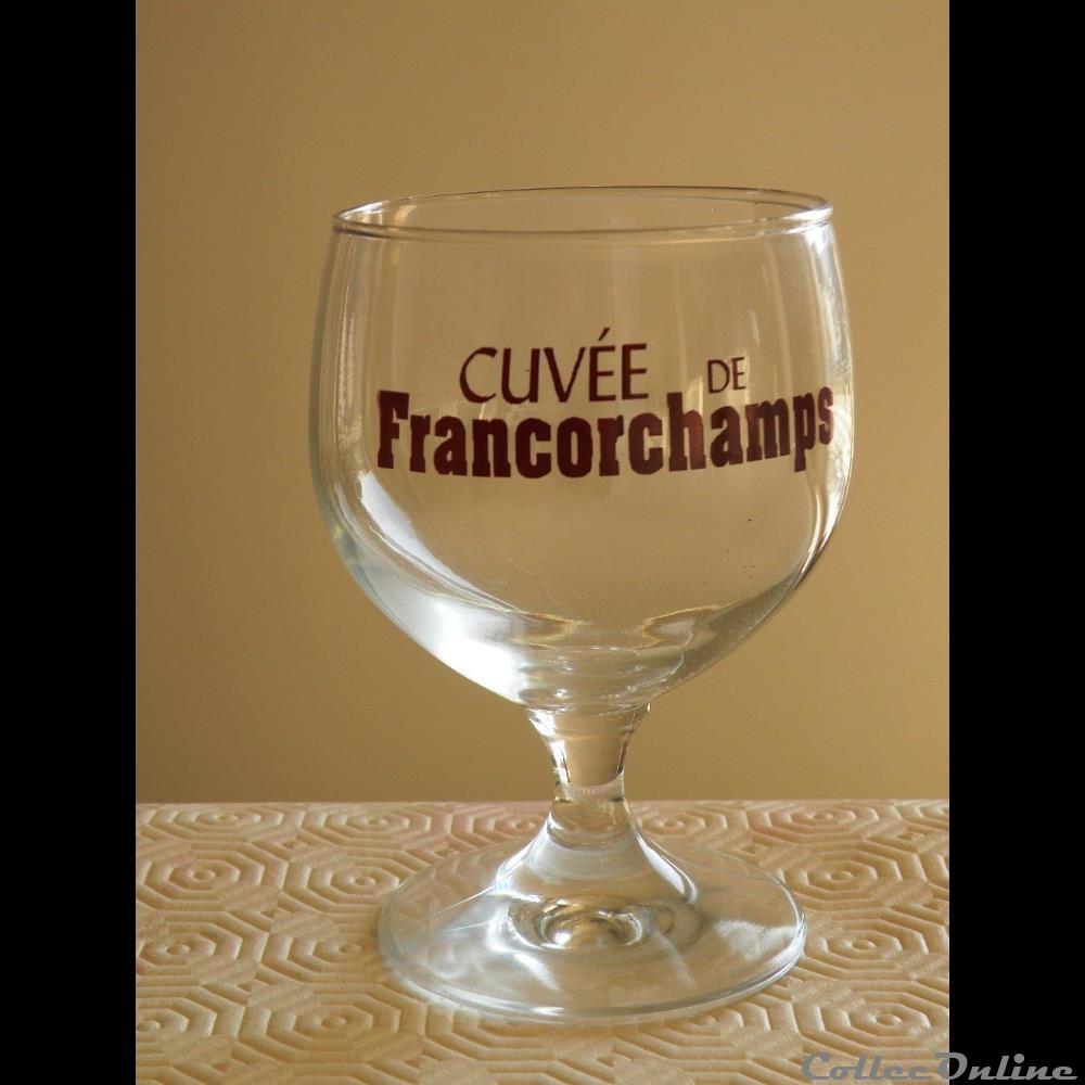 CUVEE DE FRANCORCHAMPS bistrot alimentation verre biere cuvee de francorchamps