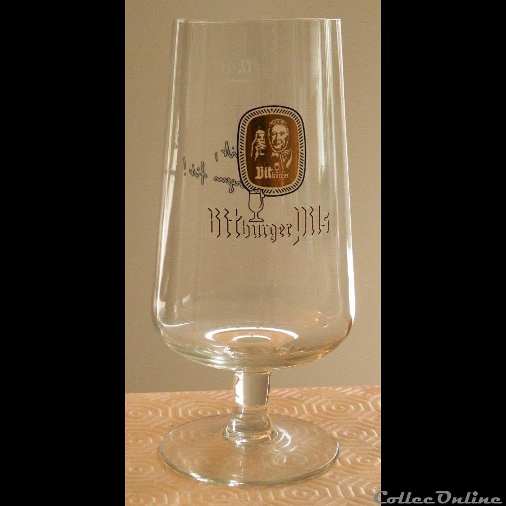 BITBURGER PILS bistrot alimentation verre biere bitburger pils