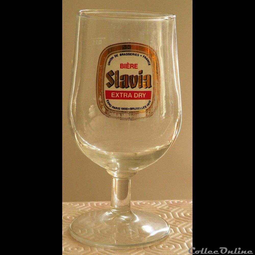 SLAVIA EXTRA DRY bistrot alimentation verre biere slavia extra dry