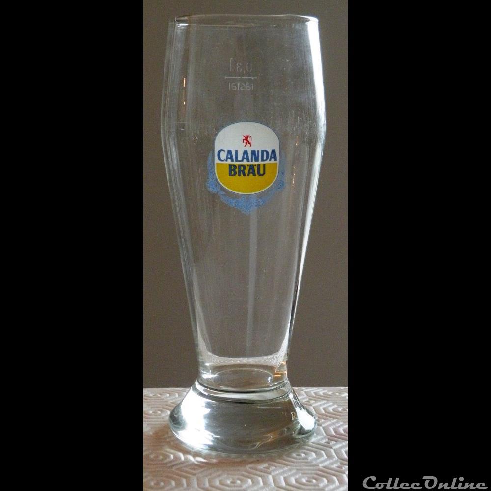 CALANDA BRAU bistrot alimentation verre biere calanda brau