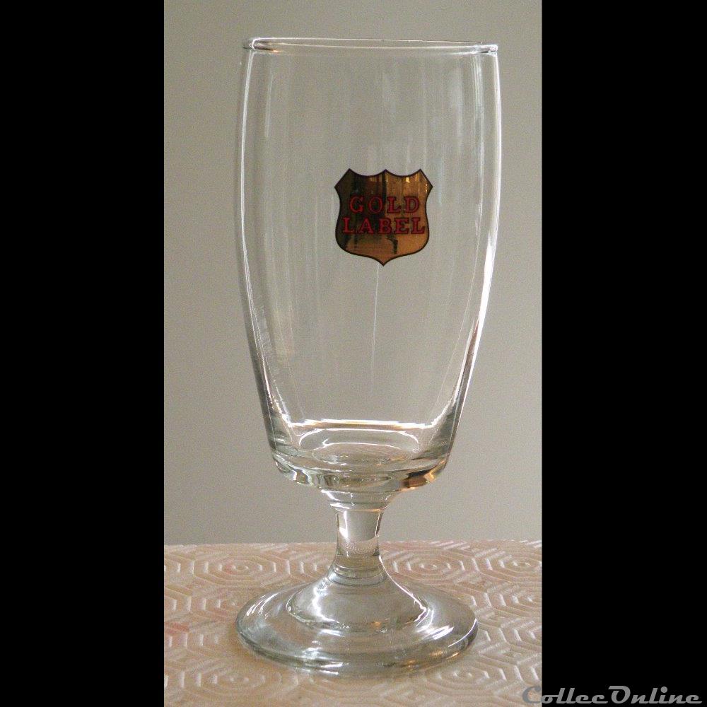 GOLD LABEL bistrot alimentation verre biere gold label