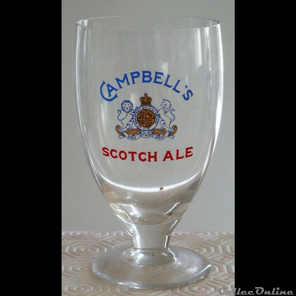 CAMPBELL'S SCOTCH ALE 2 bistrot alimentation verre biere campbels scotch ale 2