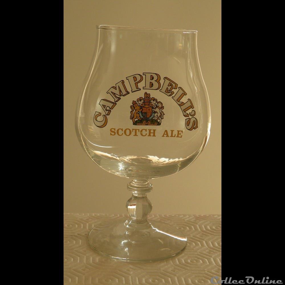 CAMPBELL'S SCOTCH ALE 3 bistrot alimentation verre biere campbels scotch ale 3