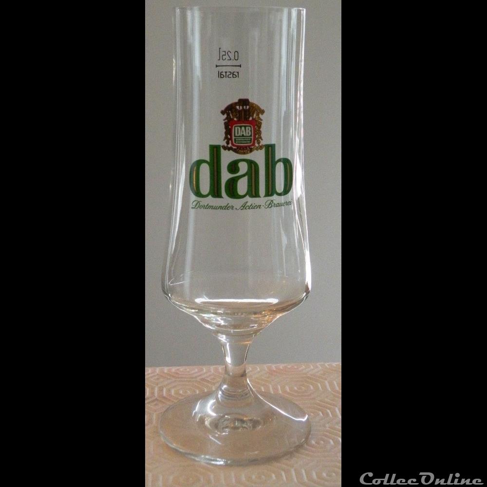 DAB DORTMUNDER bistrot alimentation verre biere dab dortmunder
