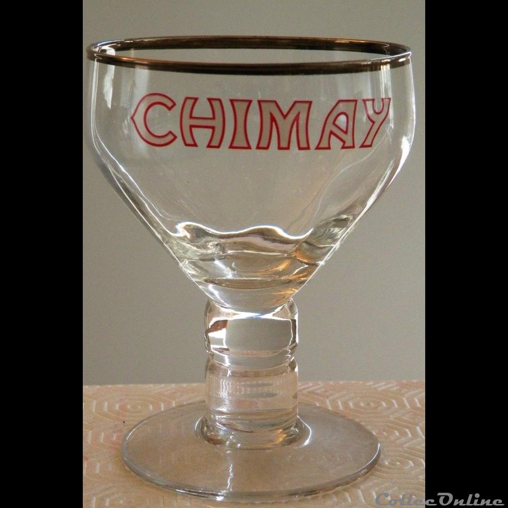 CHIMAY ROUGE-BLANC bistrot alimentation verre biere chimay rouge blanc