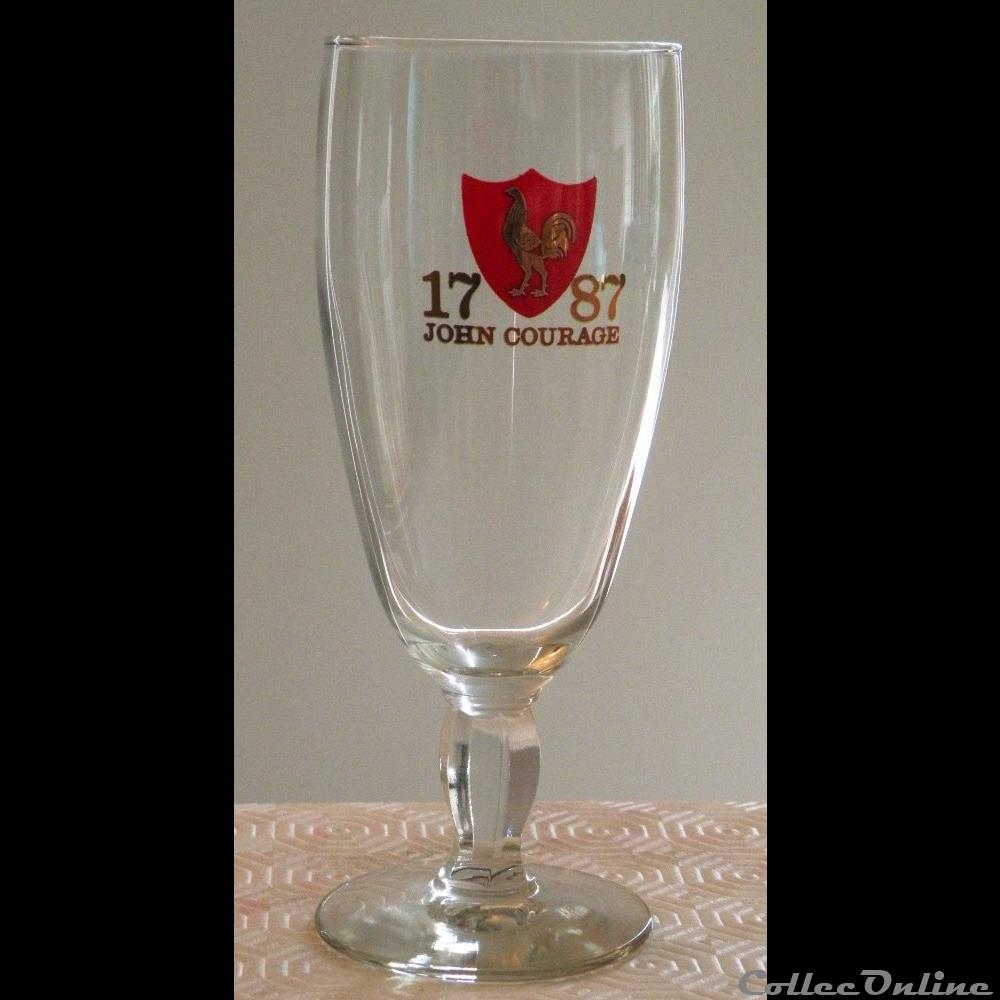 JOHN COURAGE 1787 bistrot alimentation verre biere john courage 1787