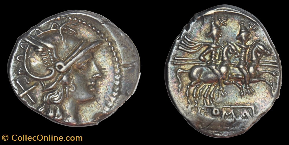 coins antique to roman republican imperial denarius tri rope cape crawford 164 1b