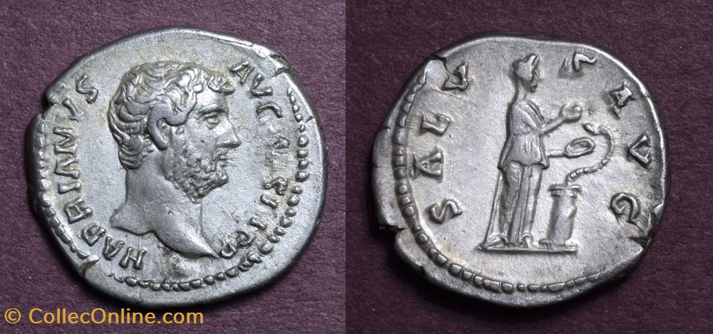 Hadrian Denarius, RIC II, 267(a) coins antique b to roman republican imperial hadrian denarius ric ii 267 a