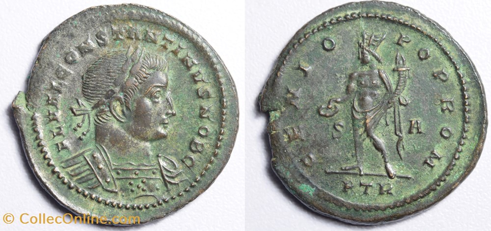 coins ancient to romans imperial and republican summer ad 307 constantine i nummus of trier